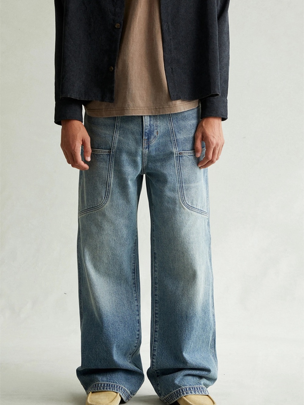 PacSun Men's Blake Extreme Baggy Light Blue Denim Jeans